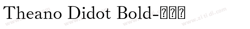 Theano Didot Bold字体转换